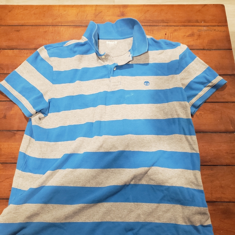 Timberland mens XXL polo striped shirt